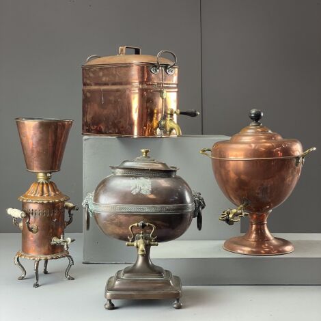 Copper Samovar Collection (4 available) - RENTAL ONLY