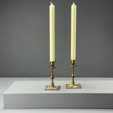 Ornate Base Candlesticks (pair) - RENTAL ONLY