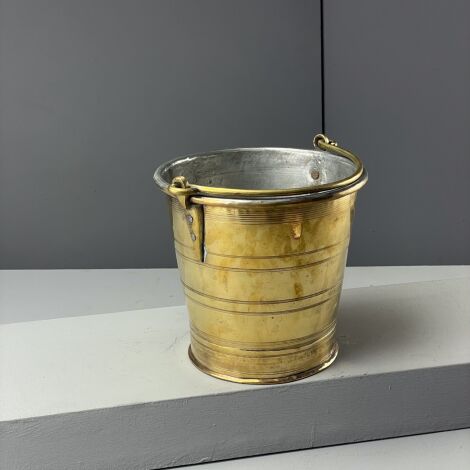 Brass Bucket with Swing Handle - RENTAL ONLY