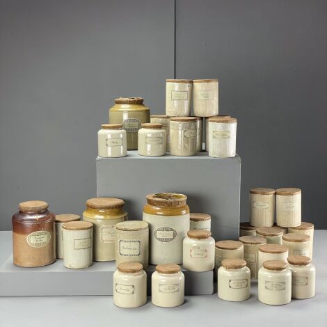 Pantry Stoneware Jars - RENTAL ONLY