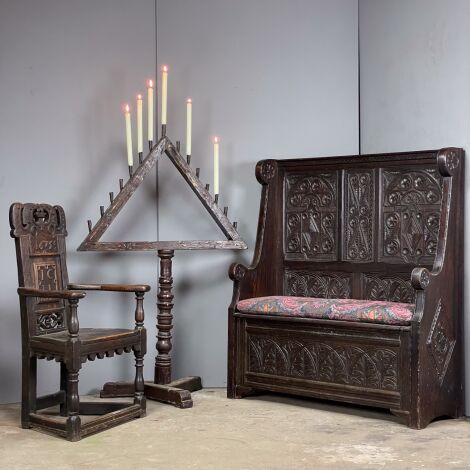 Masonic Wooden Candle Stand - RENTAL ONLY