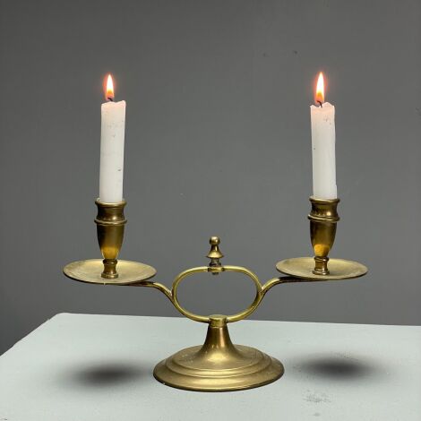 Brass Double Arm Candlestands - RENTAL ONLY