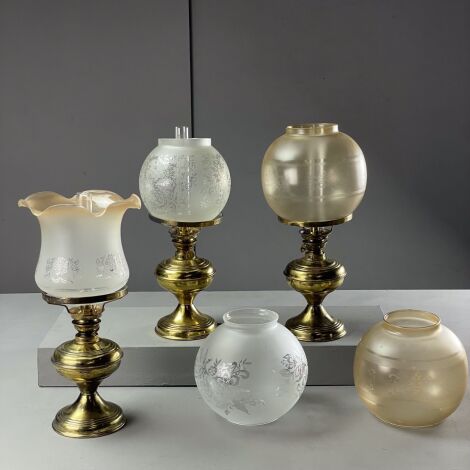 Freestanding Oil Lamps (x3) - RENTAL ONLY