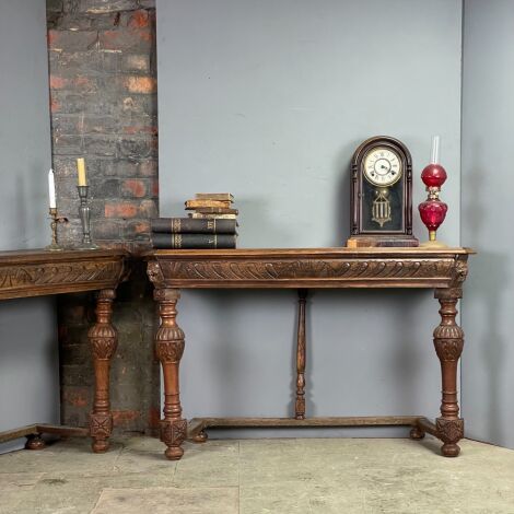 Carved Hall Console Tables (x 8) - RENTAL ONLY