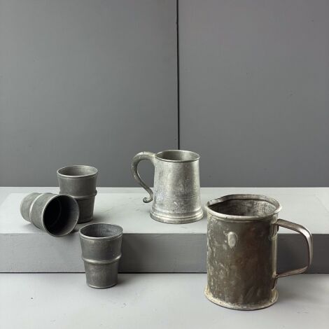 Pewter Drinking Vessel Collection (x 5) - RENTAL ONLY