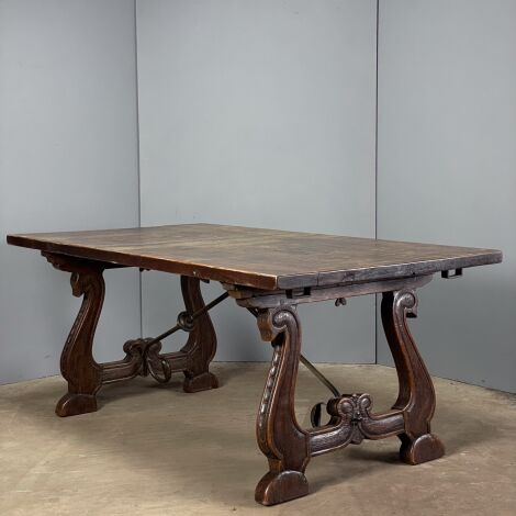 Oak Campaign Table - RENTAL ONLY