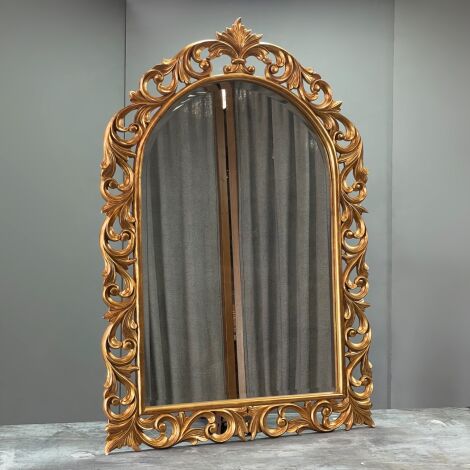 Ornate Gold Wall/ Leaner Mirror  - RENTAL ONLY