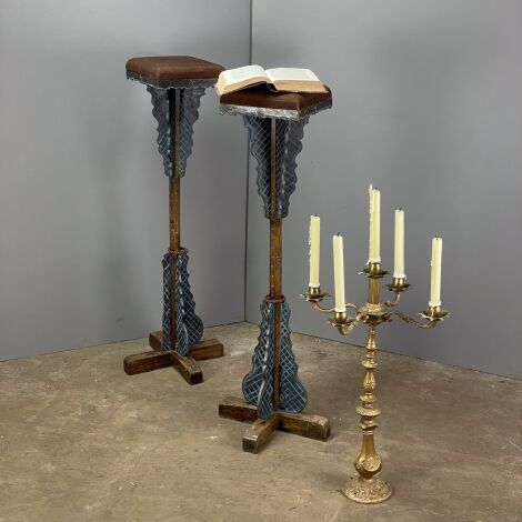 Antique Oak Plinth/ Pedestal - RENTAL ONLY