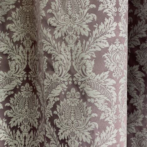 Curtain 11, Lilac with Silver Pattern & Purple lining 2.8 m (9') long (3 Pairs) - RENTAL ONLY