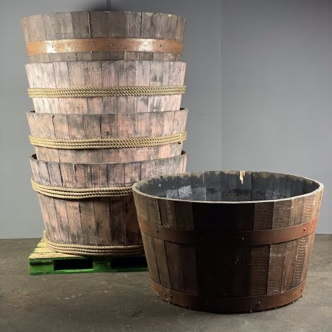 Giant Half Whiskey Barrel - RENTAL ONLY