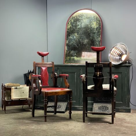 Victorian Barbers Chairs and Footrests - RENTAL ONLY