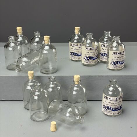 Vintage Influenza Bottles (x15) - RENTAL ONLY