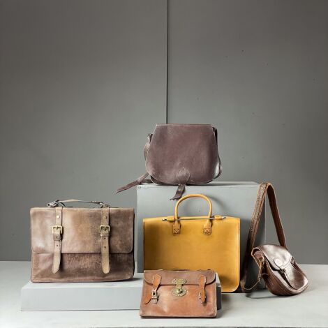 Leather Satchel Selection (x5 available) - RENTAL ONLY