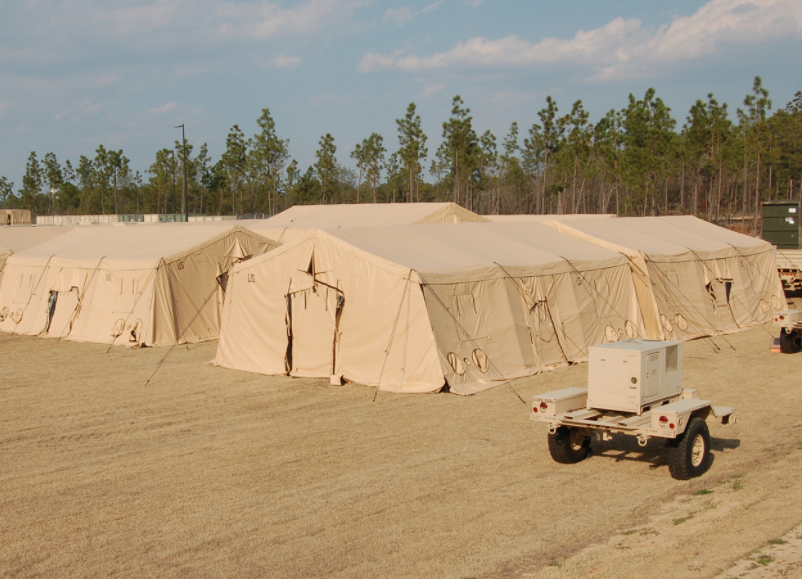 Rapid Deployment Desert Military Tent In Sand ( X3) - RENTAL ONLY ...